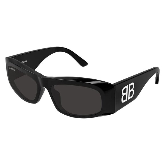 NEW BALENCIAGA SUNGLASSES BB0395S 001 BLACK WOMEN EYEWEAR - Picture 1 of 3
